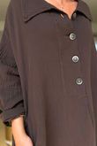Made in Italy Paulo Pillow Cotton Sailor Dress Coffee Bean /8 =